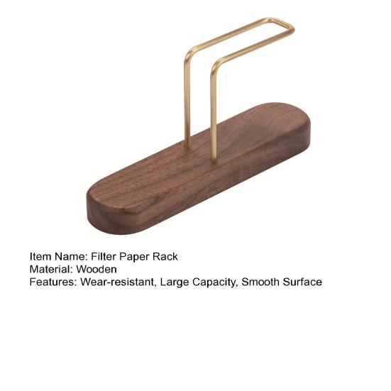 Filter Paper Rack Holder Reusable Thickened Portable Wooden Coffee Filter Paper Storage Holder Stand Bar Accessory