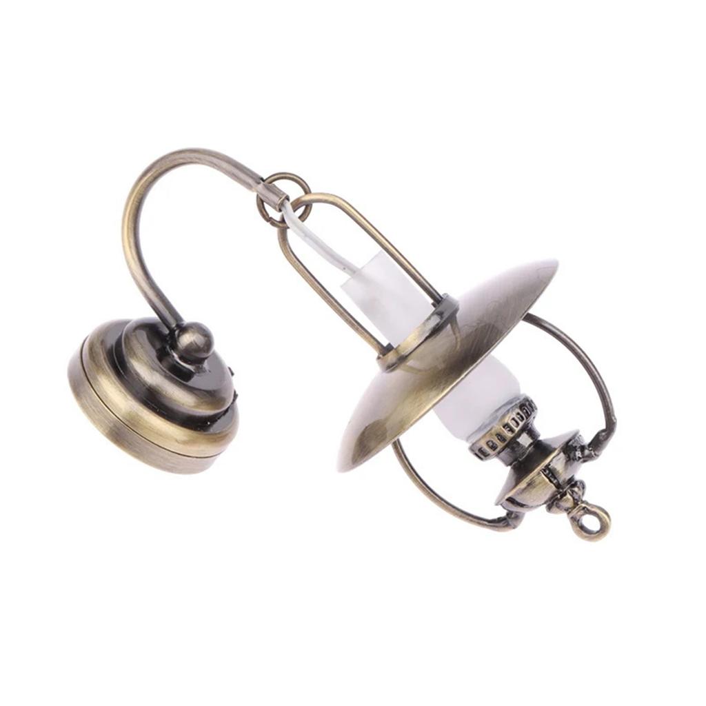 1/12 Scale Dollhouses Sconce Miniature Furniture Pretend Play for Kids Doll House Furniture Model for Dollhouses