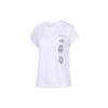 Neo Casual Sports Versatile Round Neck Pullover Short Sleeve Raglan T-Shirt Women T-Shirts White CV9609