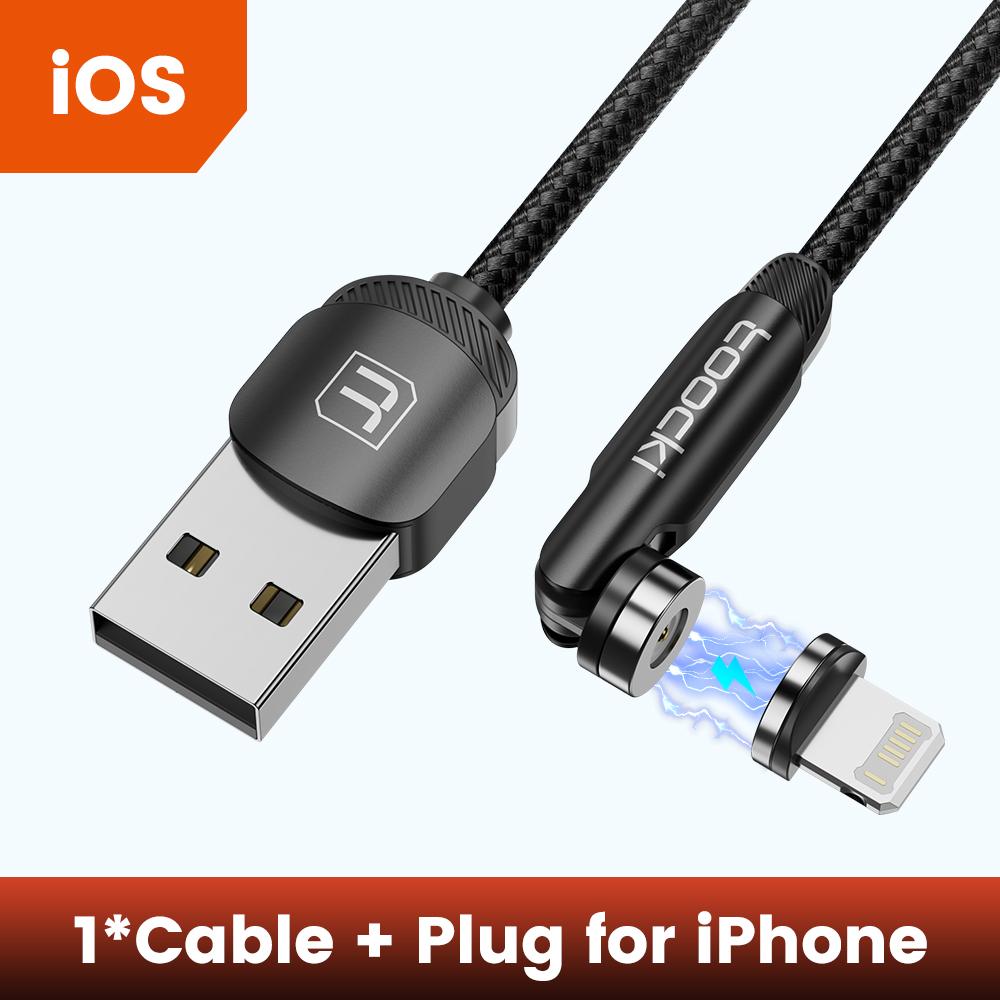 Магнитный кабель Tooki для быстрой зарядки, кабель Micro USB Type C для iPhone, Samsung, Xiaomi, магнитное зарядное устройство, провод для передачи данных мобильного телефона
