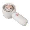 Hand Held Fan Outdoor Portable USB Rechargeable Small Pocket Desk Fan for Students White