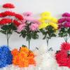 7 Голов /1 шт 55 см золотая ветка хризантемы пластик Искусственные цветы flores DIY свадебное украшение для дома растение