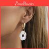 Flower Resin Stylish Earrings Modern Geometric Design Perfect For Snap Street
