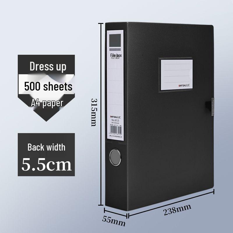 Коробка для хранения документов формата А4 - Утолщенная пластиковая папка для счетов и договоров