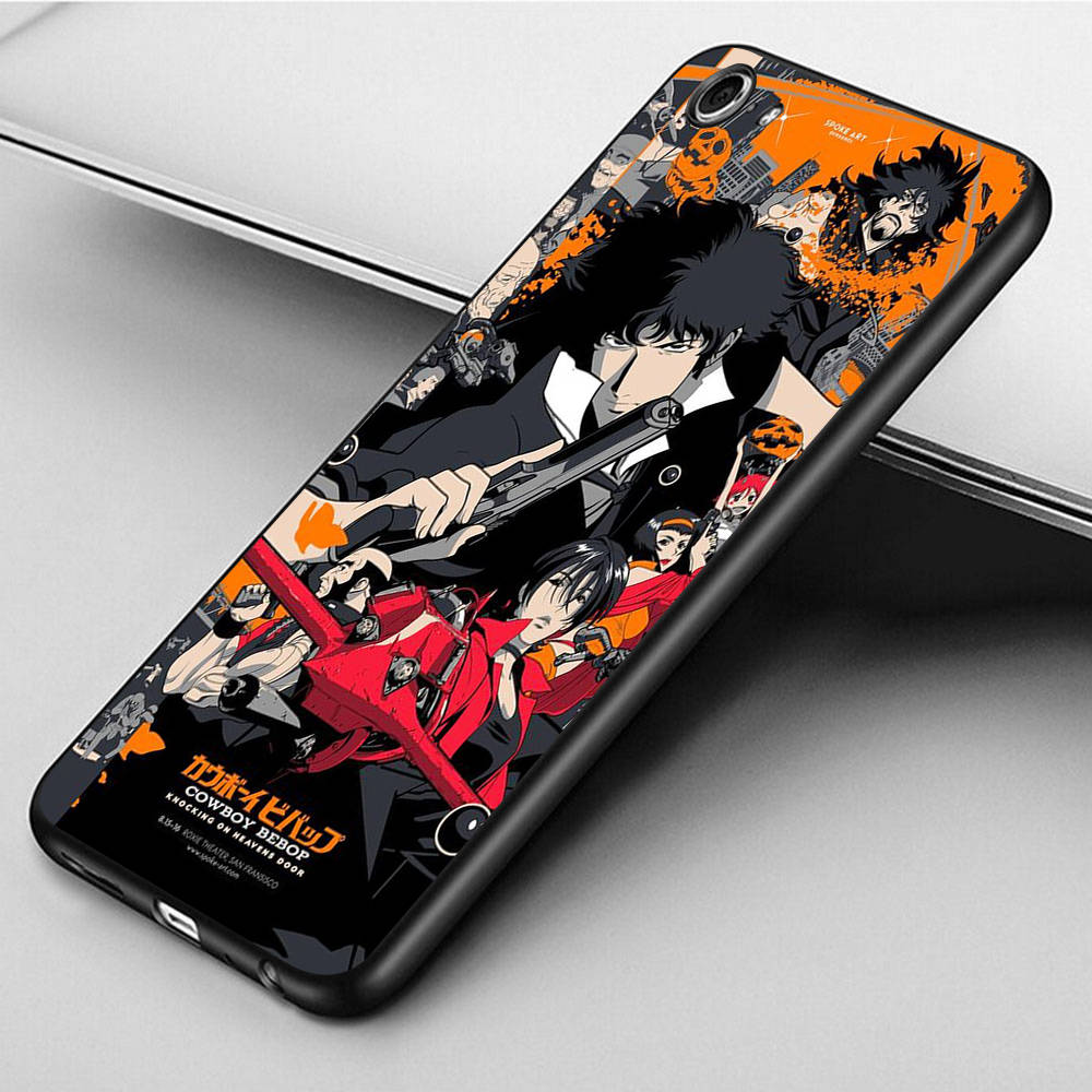 DT45 Cowboy Bebop Case for iPhone 16 15 Plus 14 13 12 11 Pro 8 7 6S 6 SE 5S X XR XS Max Realme C30 C33 C31 9I Huawei P30 Black Soft Cover