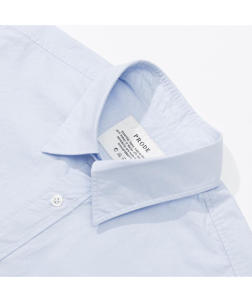 PRODESHIRT [Relax] P-905 Poplin Short Sleeve Shirt (Blue)