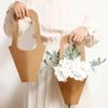 10pcs DIY Handle Kraft Paper Flower Bags Paper Flower Arrangement Box  Teacher's Day