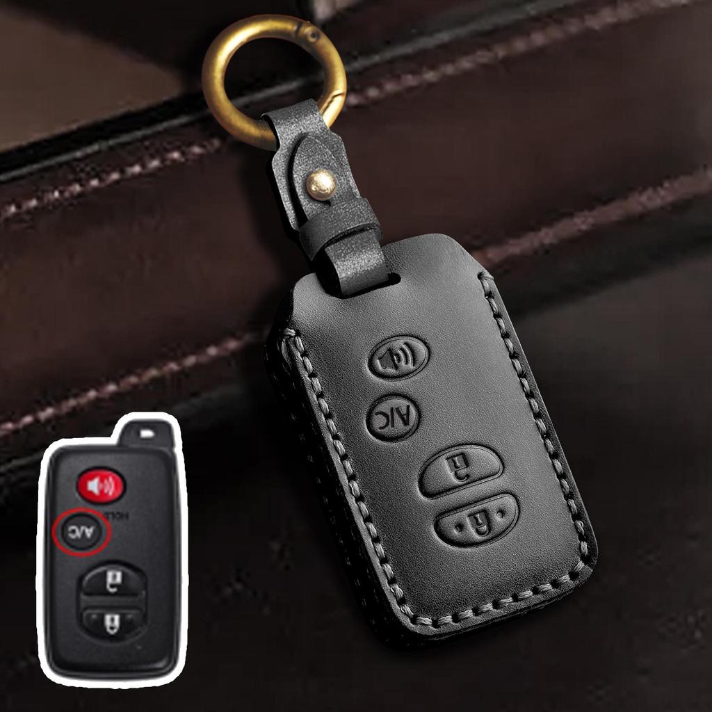 Чехол для ключа из натуральной кожи для Toyota Highlander и Land Cruiser (Старые модели)