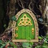 Sculpture Figurines Wooden Decoration Ornaments Courtyard Tree Decoration Fairy Tale Fairy Gate