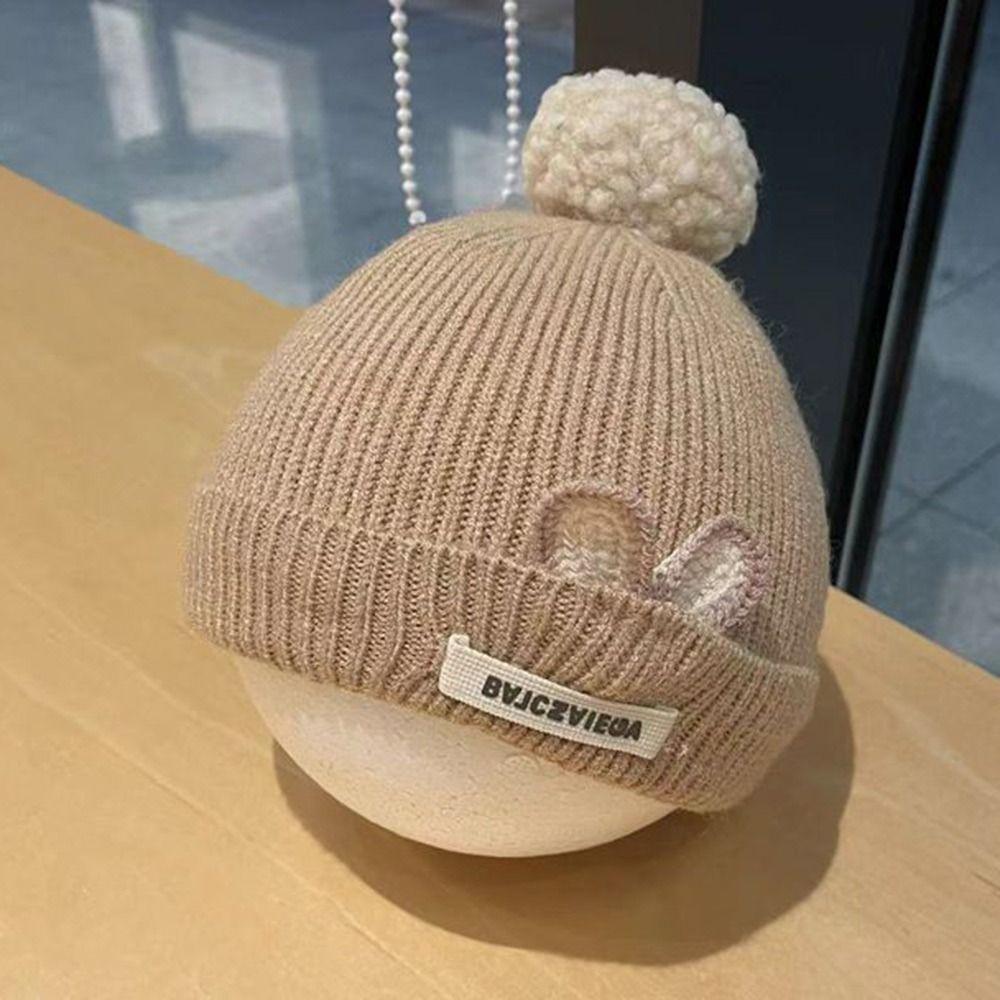 Толстые Зимние Осенние Шапки-Бини Теплые Детские Шапки для Малышей Вязаная Детская Шапка для Новорожденных Младенцев