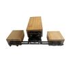 Professional Five-Tone Wooden Percussion Clapper Set with Hanging Bracket