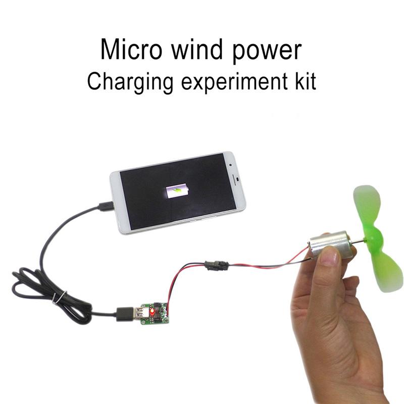 Portable Wind Power Generator Set Turbine Motor Alternator Self-Generation Emergency Phone Charger Micro Wind Power Generation