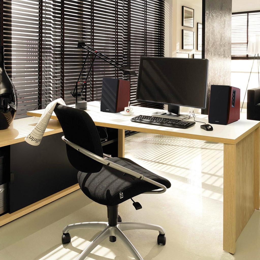 Edifier R1700BT Bluetooth Active Speaker 66W Amplifier Tweeter and Wooden Classic Red Brown Bookshelf/for PC/PS5/TV, Output, Built-in - 0.75" 4"