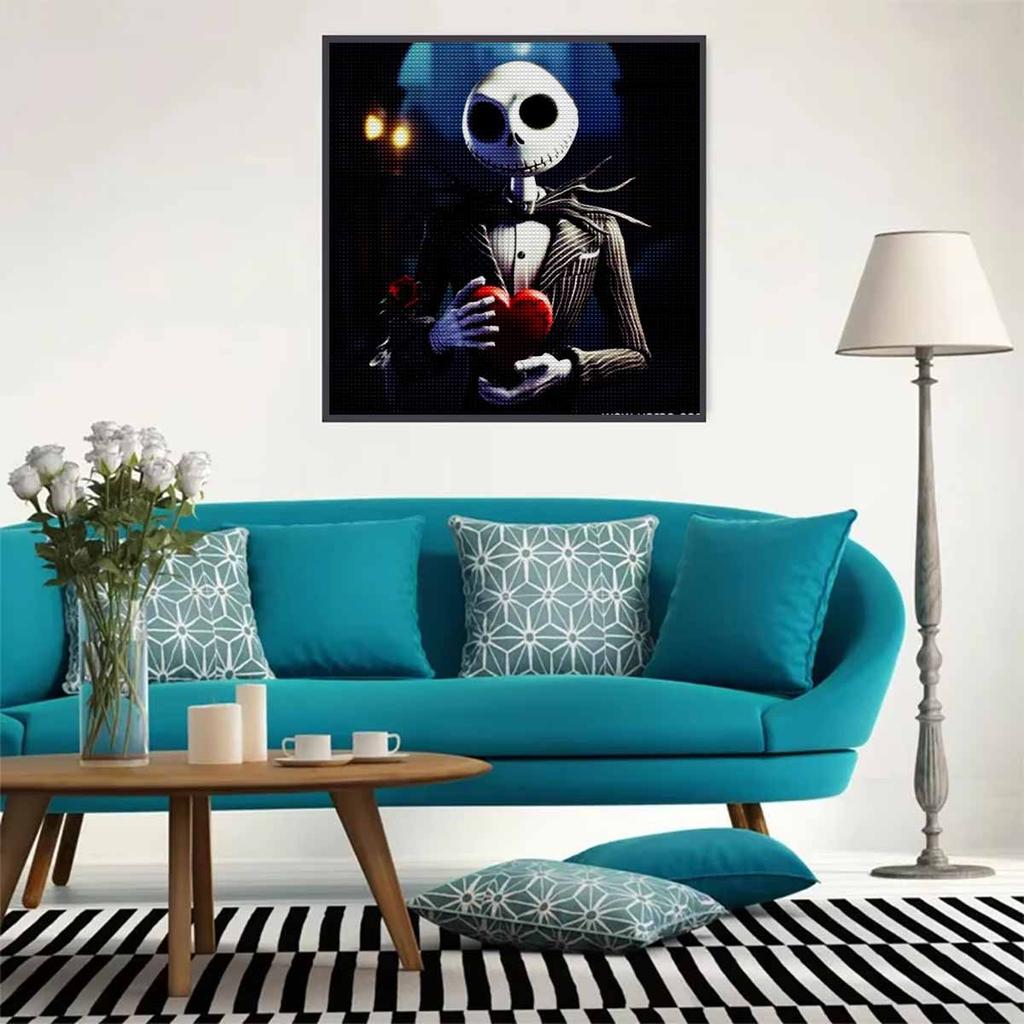 5D DIY Diamond Painting Decorative Skeleton Love Full Round Drill Scenery Diamond Embroidery Cross Stitch Kits Home Decor Gift