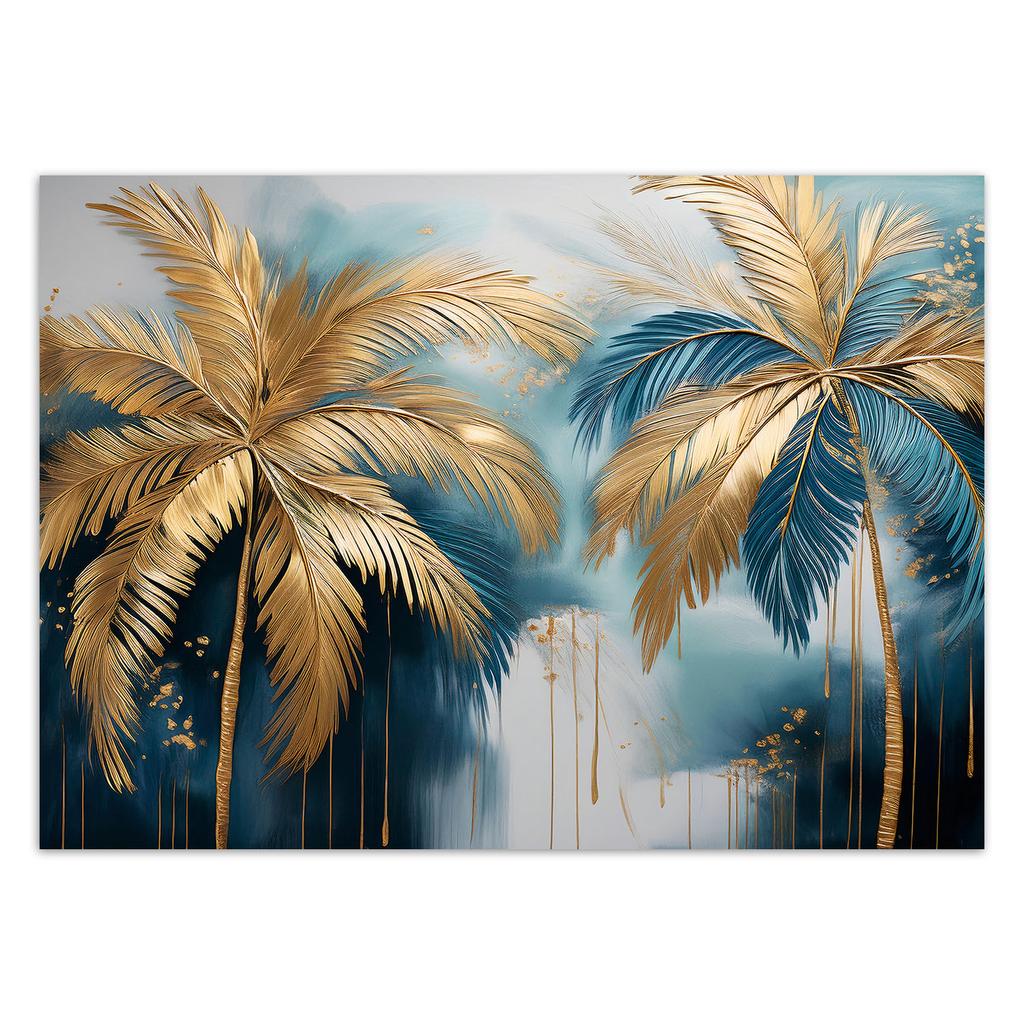 Wallpaper Golden palm trees abstract