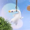 Funny Color Changing Swing Goose Roasted White Roast Duck Car Pendant Swing Duck Car Hanging Ornament For Car Products Interior