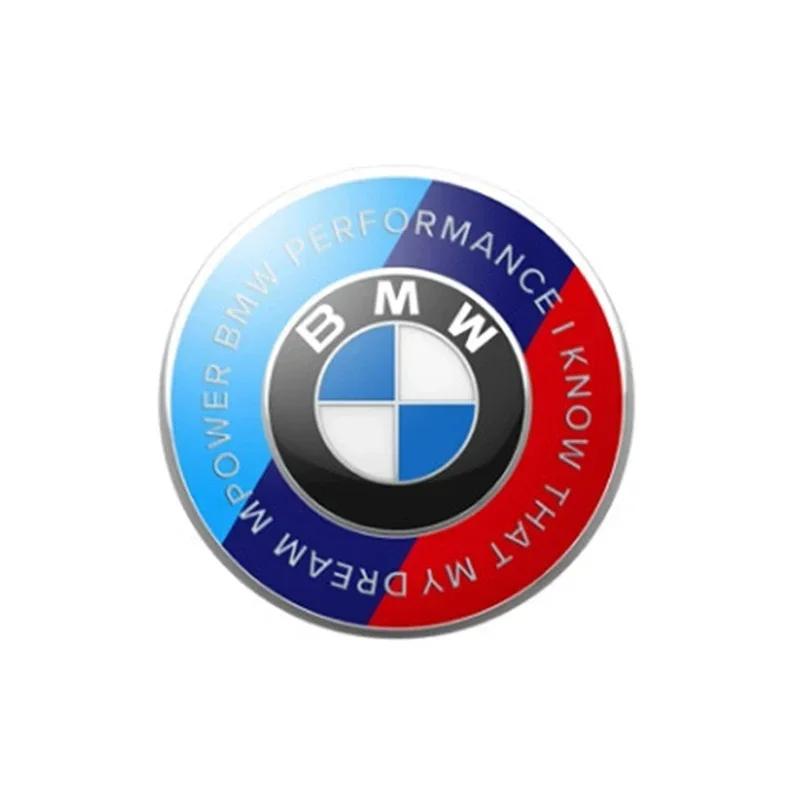 XKUGH1 For BMW New 2025 2pcs ABS 74mm 82mm Front Hood Logo Rear Trunk Emblem Badge For BMW E39 E46 E90 E30 E36 E60 G20 E87 E91 E92 1 2