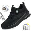 Lightweight Safety Shoes Men Air Cushion Work Sneakers Steel Toe Shoes Construction Safety Boots Anti-smash Work Shoes
