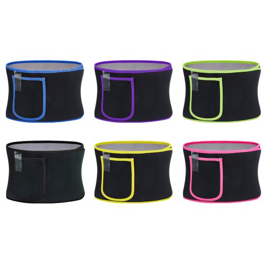 Пояс-триммер для талии с карманом для телефона Дышащий эластичный пояс для контроля живота Обертывание для похудения живота Пояс для похудения Пояс для тренировок Фитнес-оборудование