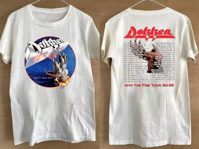 Футболка Dokken Tooth and Nail Into The Fire Tour '84-85 Унисекс