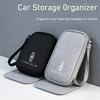 Portable Car Travel Storage Bag Keys Earphone Card Pouch Auto Interiors For Lincoln Z Navigator Town-car Aviator MKZ Corsair m1