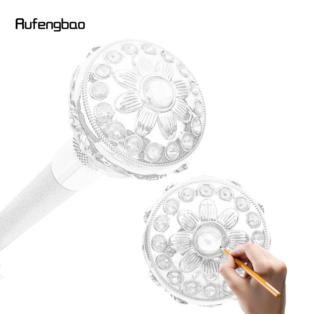 Золотой Красный Цветочный Шар Модная Трость Декоративная Трость Косплей Винтажная Вечеринка Модная Трость Посох 91 см