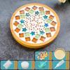 Мозаичный коврик для чашки своими руками, бамбуковая подкладка, раннее образование, бесплатное создание, игрушки ручной работы