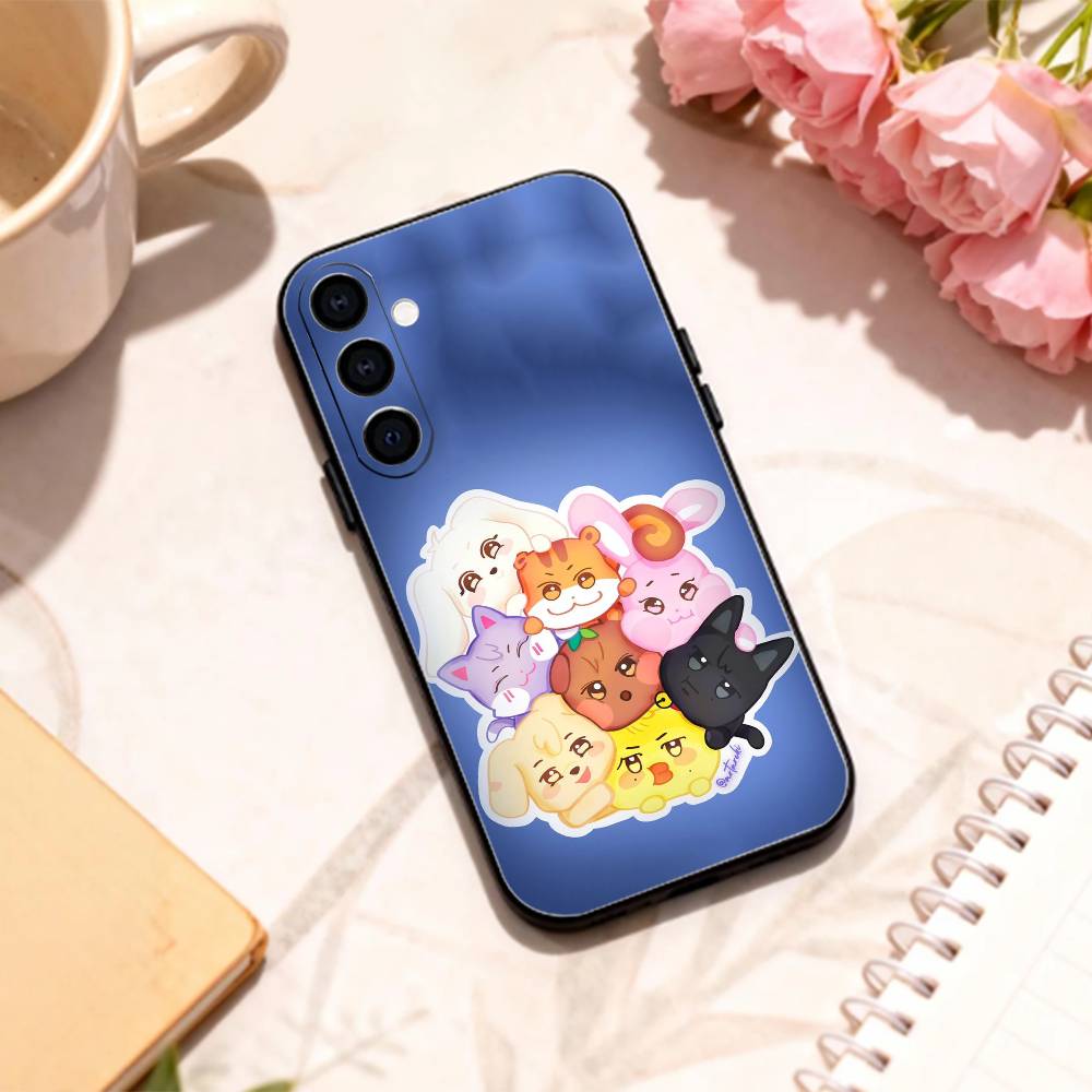 C-Cute A-ANITEEZ Чехол для телефона Samsung Galaxy A73, A72, A71, A70, A53, A52, A51, Другие Мягкий Черный Корпус