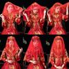 Embroidered Phoenix Tassel Bride Veil Lace Veils Chinese Wedding Headwear Bridal Headwear