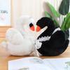 Adorable White And Black Plush Swan Stuffed Animal Doll For Home Decoration And Gift Giving