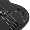 Vidaxl Gitara Basowa Dla Początkujących, Z Torbą, Czarna, 4/4, 46"