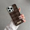 INS Модный коричневый чехол-сетка для iPhone 17 16e 16 15 14 13 12 11 Air Pro Max X XR XSMAX 8 Plus Роскошный прозрачный мягкий задний чехол