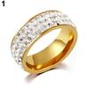 Men Women Couple Stainless Steel Wedding Ring Titanium Engagement Band ARI