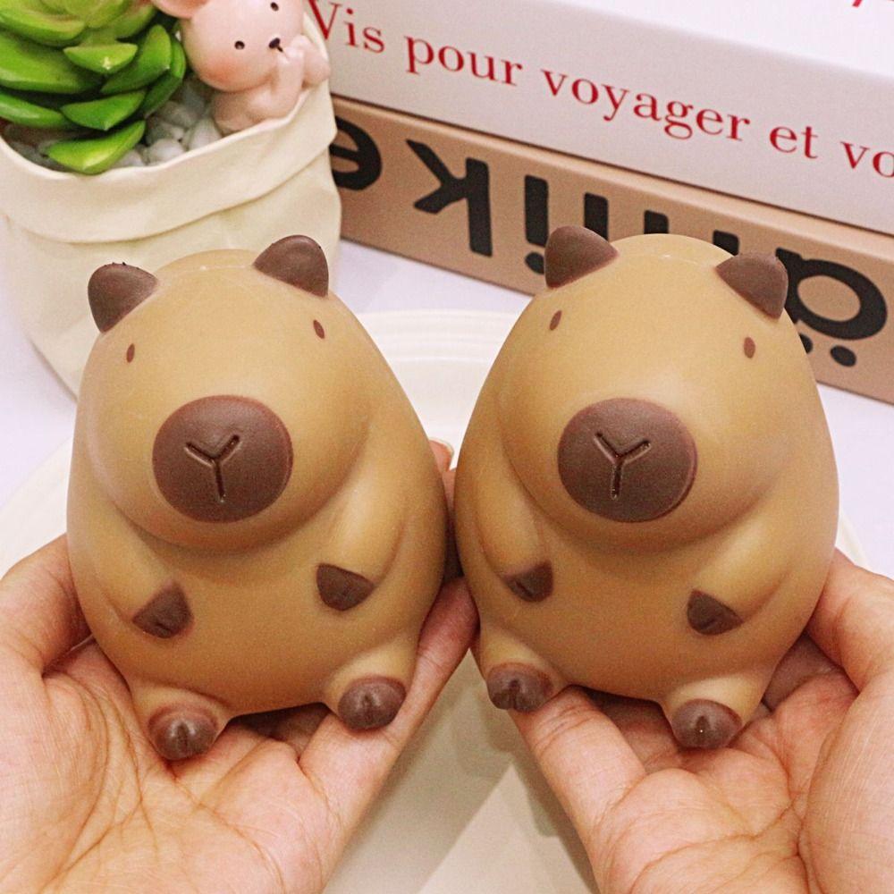 TPR Capybara Squeeze Toy Коричневые декомпрессионные игрушки Подарочные сжимаемые игрушки для взрослых