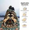 1PC Medieval Unicorn Hunting blanket, al season lightweigh Poster blanket home office outdoor nap multifunc Poster blanketional blanket