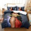 Постельное белье Megan Thee Stallion Односпальное Двуспальное С принтом С наволочкой Пододеяльник Мягкое Односпальное Двуспальное Queen Super King