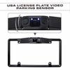 Car License Plate Frame Parking Sensor Radar Rearview Backup Camera Night View