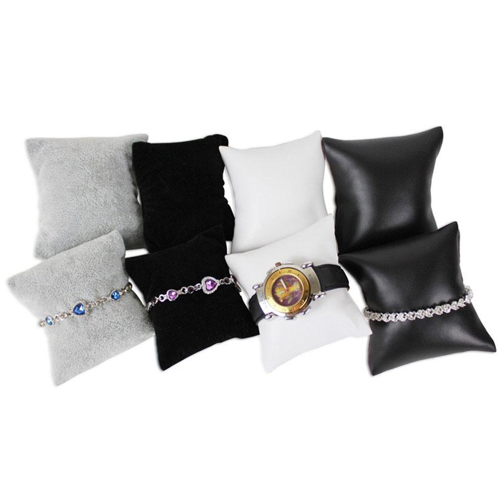 Bracelet Velvet/PU Counter Gift Organizer Jewelry Cushion Watch Display Pillows Wristwatch Holder