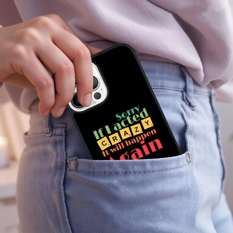 Смешное Письмо Извините Если Чехол Для Телефона Для iPhone 17 Air 15 16e 14 13 Pro Max Coque 12 11 Pro Max PLUS чехол