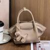 Bag Messenger Bag Women's Versatile Simple Handbag 2025 Pendant Dumpling Bag Casual Temperament Shoulder Bag Tide