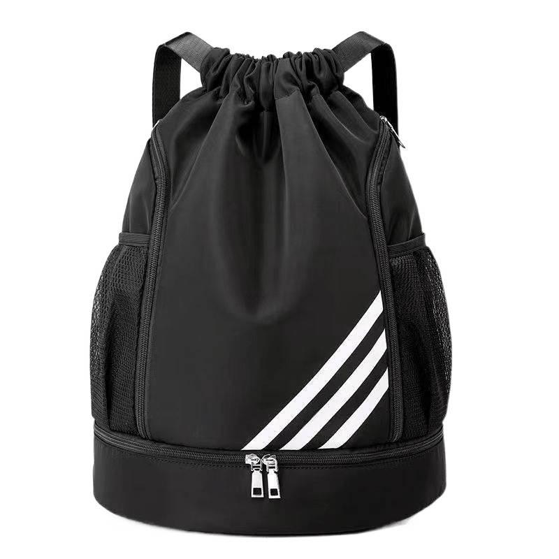 Unisex Fitness Gym Bag Drawstring Sports Backpack for Basketball Soccer Football Outdoor Training Storage Bag