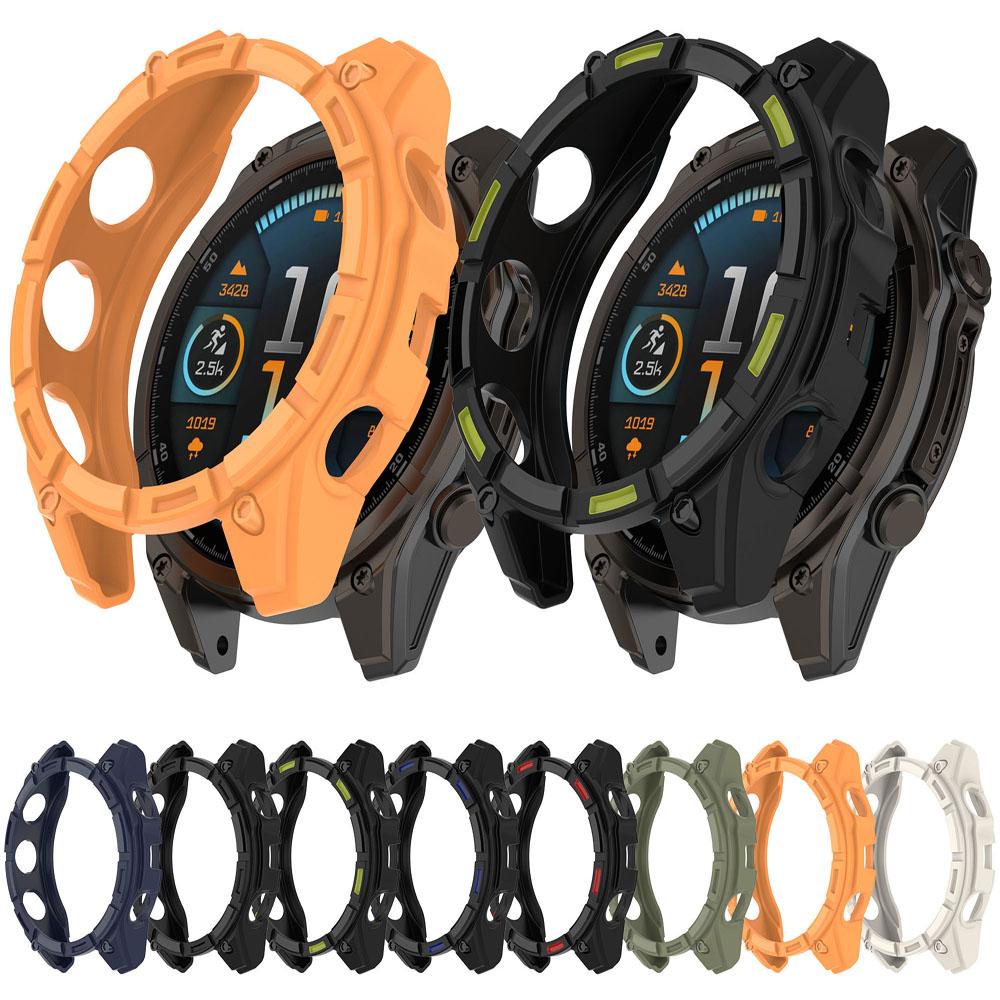 Защитный чехол-бампер из мягкого ТПУ для умных часов Garmin Tactix 8 AMOLED Tactix8 SOLAR Защитная оболочка