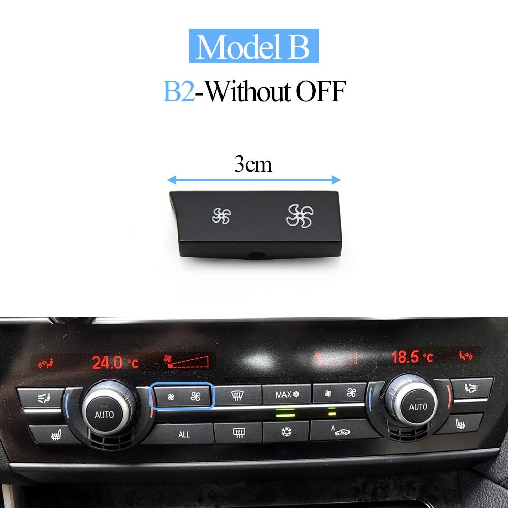 Air Conditioning Fan Wind Volume AC Control Switch Button Cap Cover For BMW 5GT 5 6 7 Series F01 F02 F06 F07 F10 F11 F12 F18