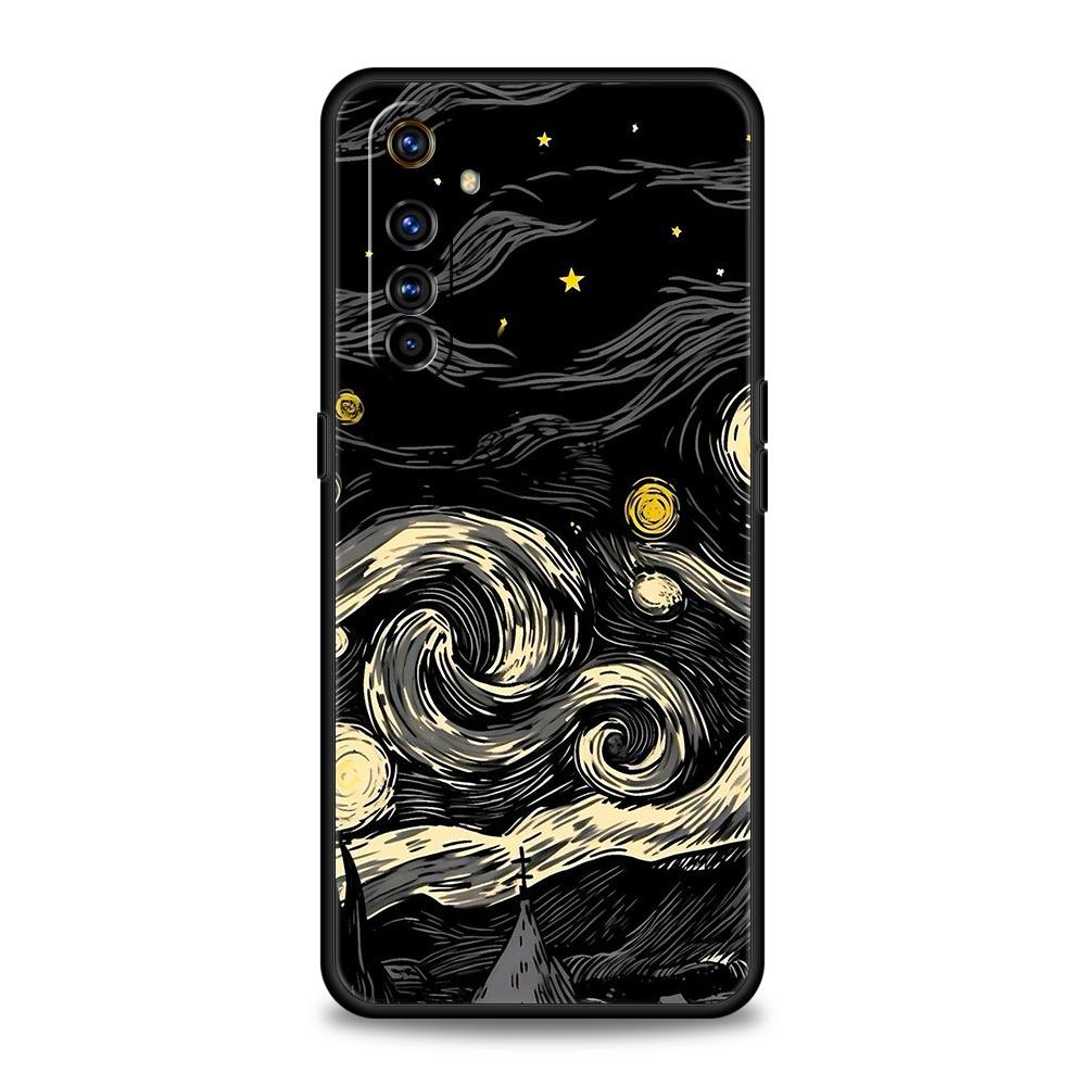 Звездное небо планета космос искусство Чехол для Realme 12 11 10 9 8 5G 7 6 GT5 GT3 GT2 Pro Plus C21 C11 C25 C35 GT Neo 2 3 3T 5 Чехол