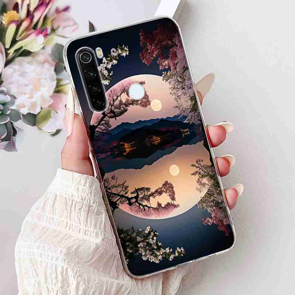 Чехол для Xiaomi Redmi Note 8 Винтажный Дракон Роскошный Цветок Мягкий Силикон ТПУ Чехол Для Redmi Note8 Note 8T Чехлы для Телефона Ударопрочный