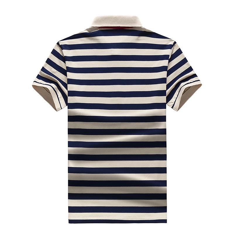 Мужская рубашка поло с коротким рукавом, летняя тонкая футболка с лацканами