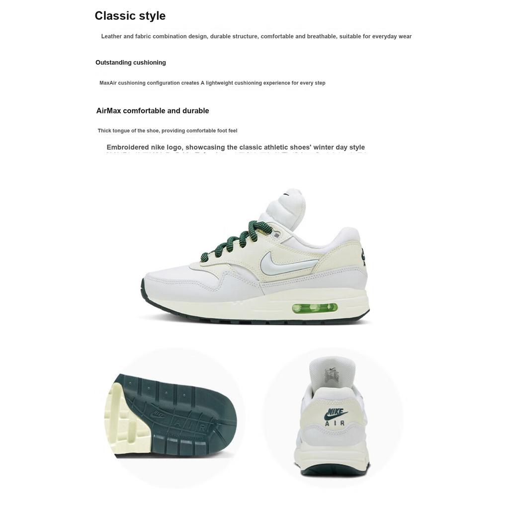 Nike Air Max 1 GS Padded Tongue Kids Sneakers Cream FB9582-001