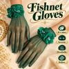 Stretchy Women Fishnet Gloves Breathable Etiquette Gloves Romantic Bridal Gloves  Cosplay,Wedding