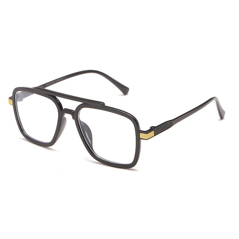 2023 Marvel Men's Brown Photochromic Sunglasses with Double Bridge and Myopia-Compatible Blue Light Blocking Lenses