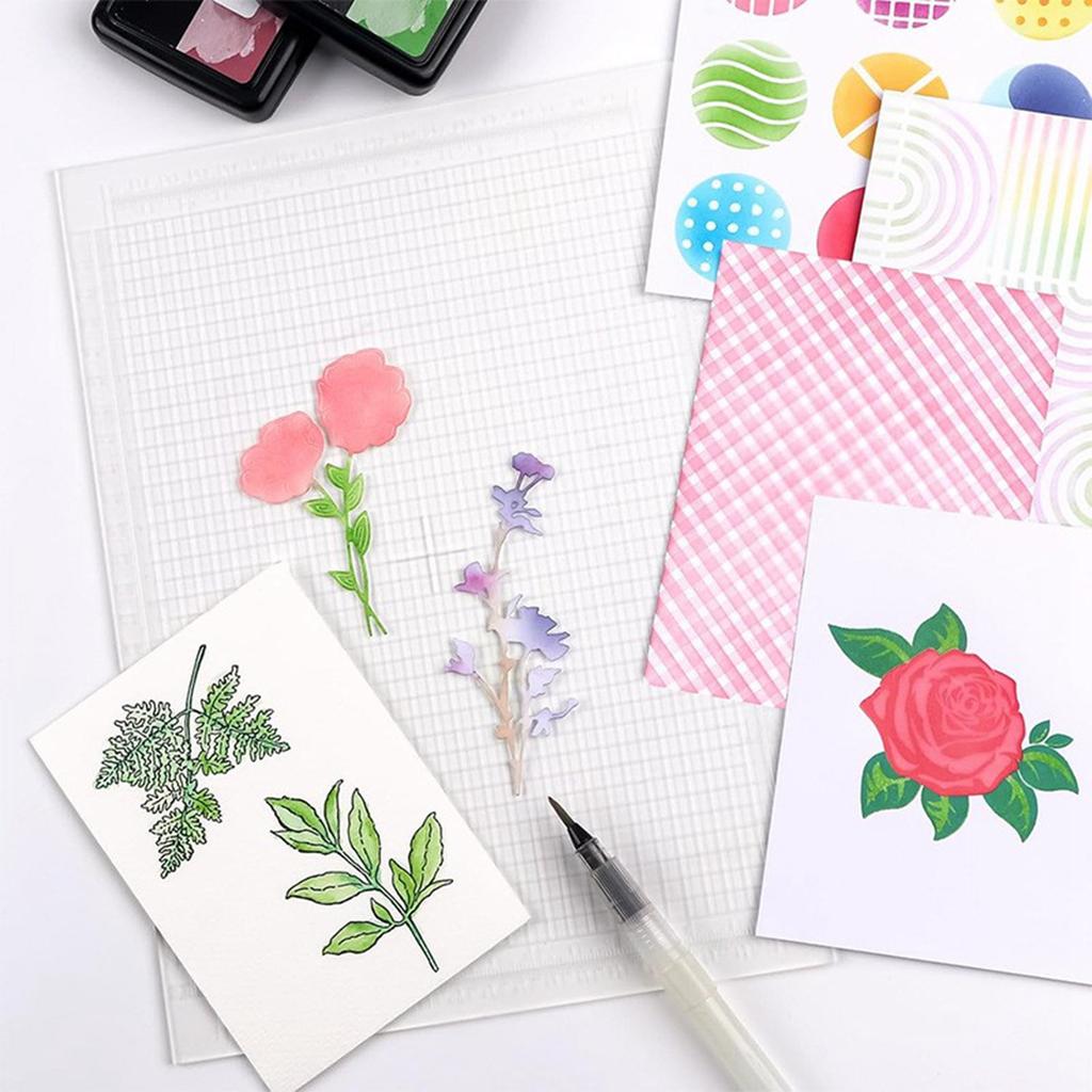Фиксирующая подкладка может быть повторно использована в качестве универсального шаблона для DIY-рукоделия, инструмента для штамповки и - подкладки.